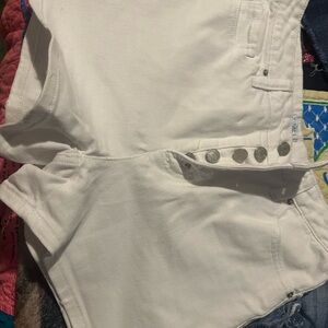 Time and Tru High Waist White Shorts